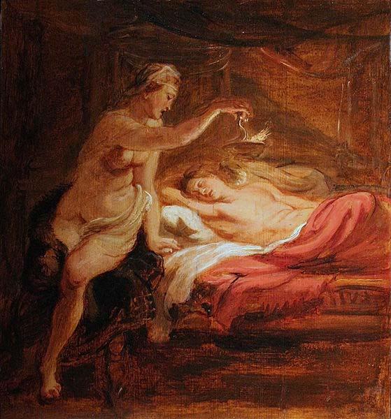 Peter Paul Rubens Psyche et l Amour endormi oil painting image